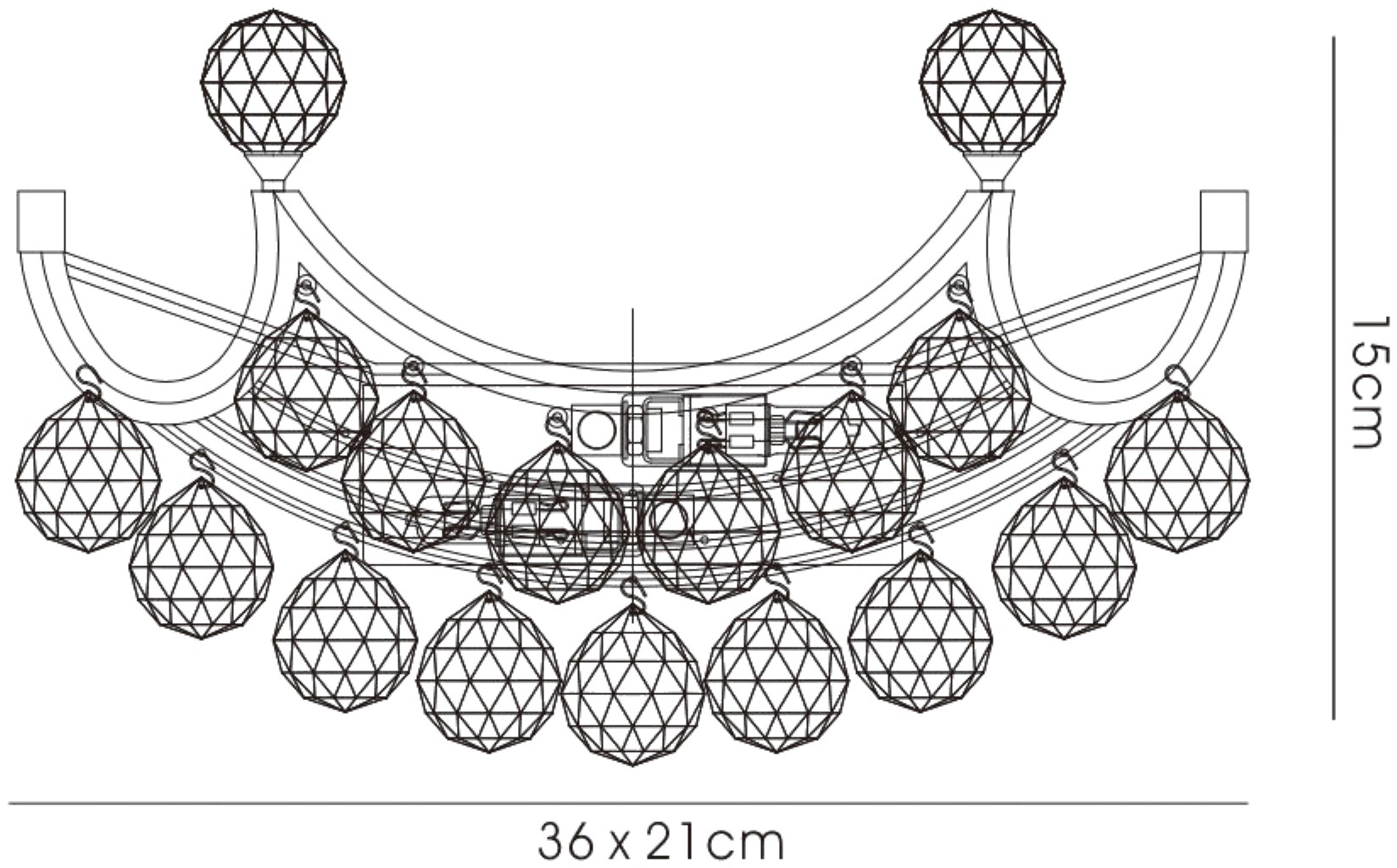Cesto Crystal Wall Lights Diyas Flush Crystal Wall Lights